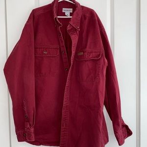 Red carthart button down